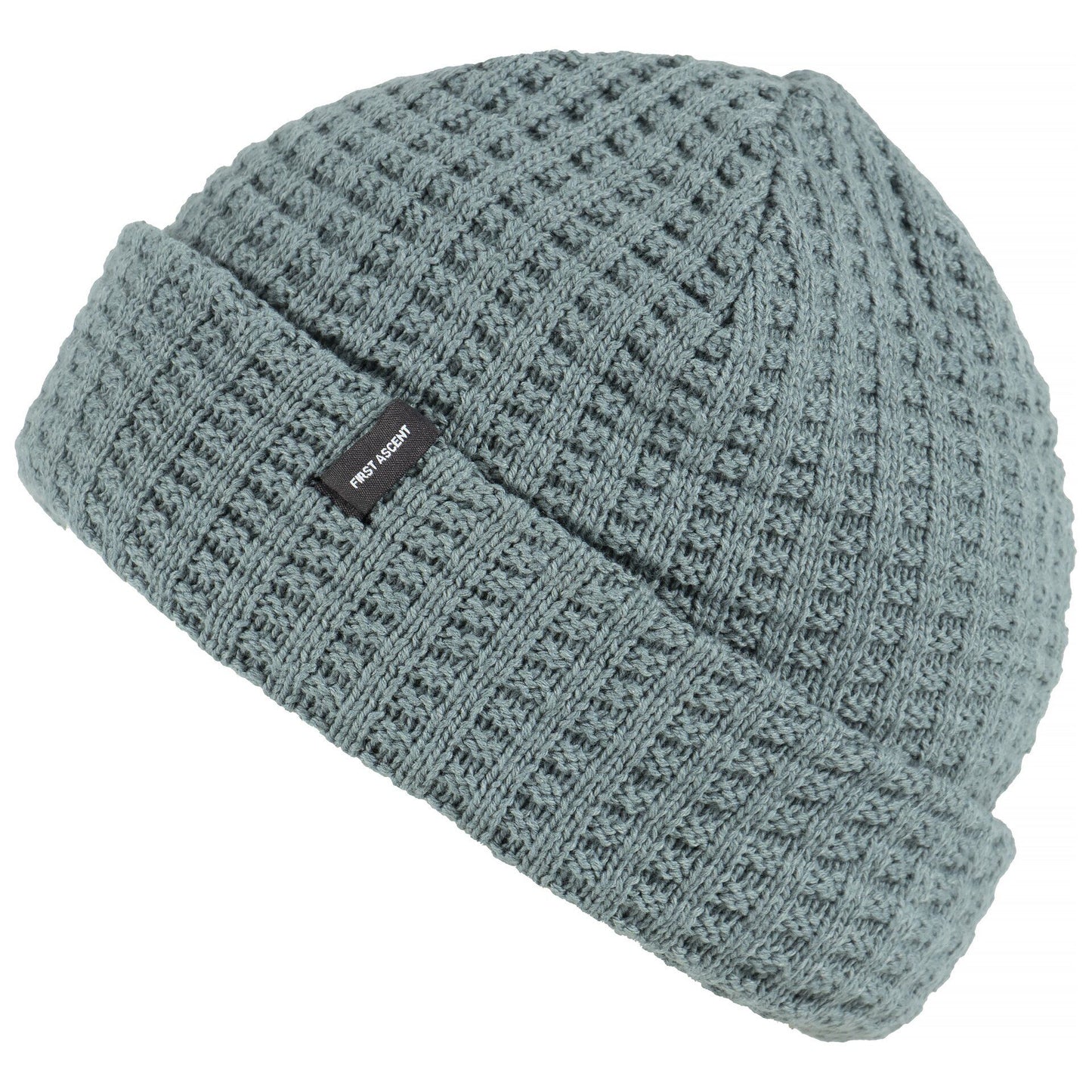First Ascent Waffle Knit Beanie - Silver Pine Unisex