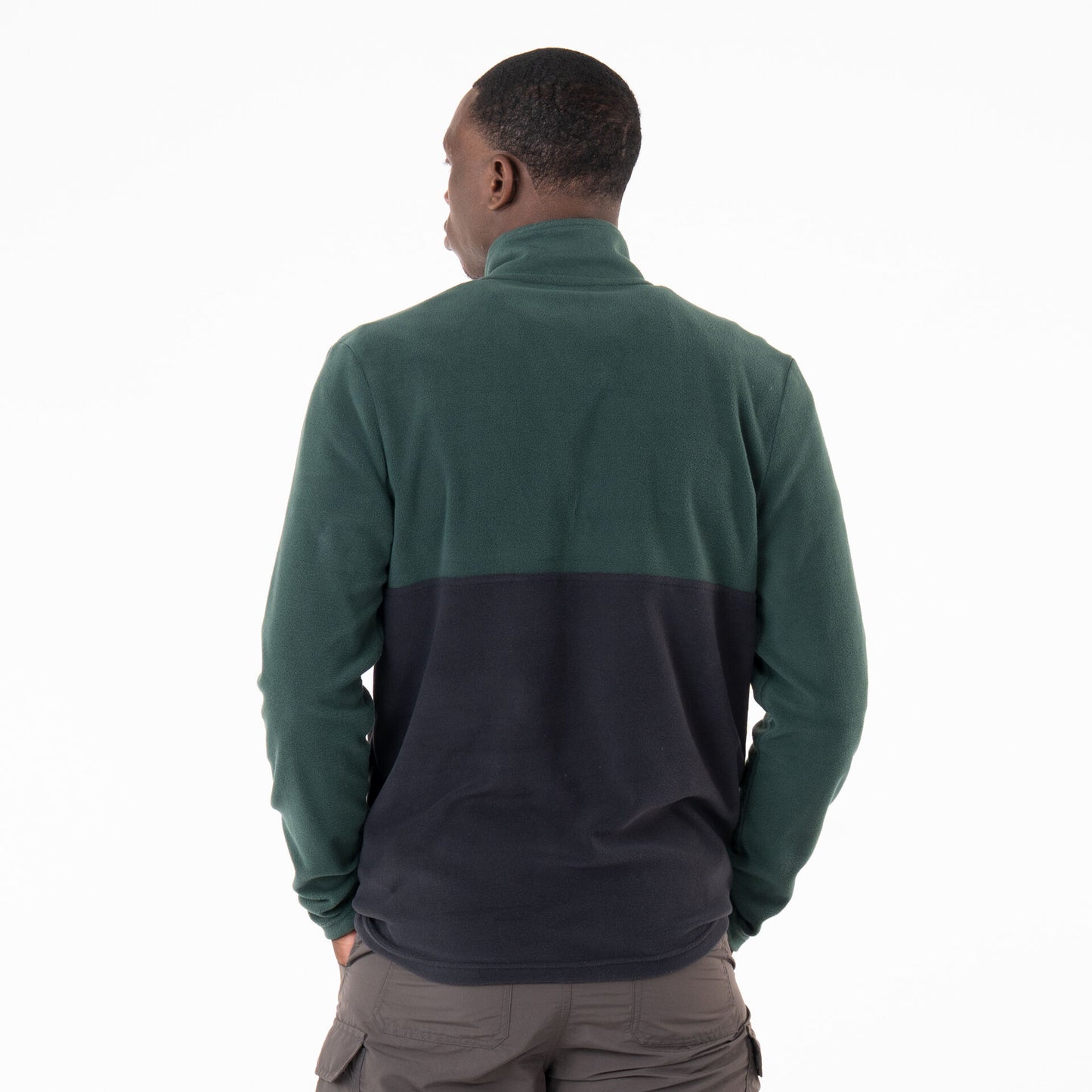 First Ascent Men's Core Fleece Colourblock 1/4 Zip Top