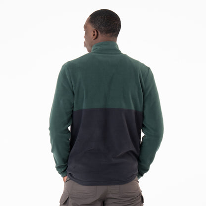 First Ascent Men's Core Fleece Colourblock 1/4 Zip Top