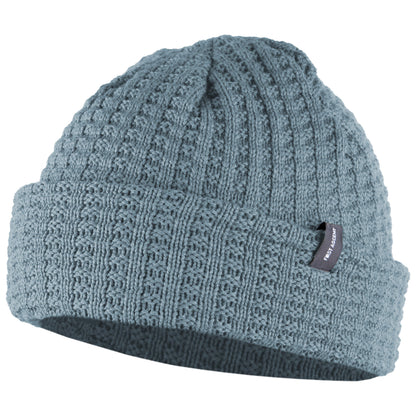 First Ascent Waffle Knit Beanie - Crushed Ice Blue Unisex