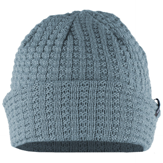 First Ascent Waffle Knit Beanie - Crushed Ice Blue Unisex