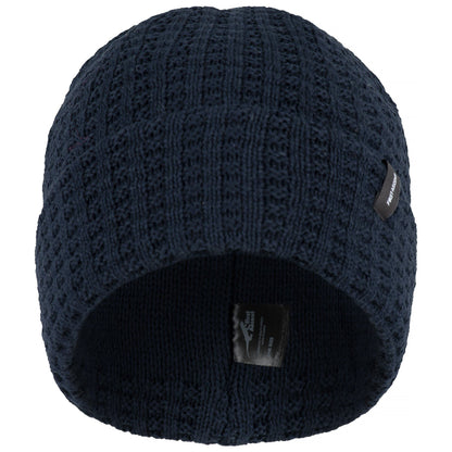 First Ascent Waffle Knit Beanie - Navy Unisex