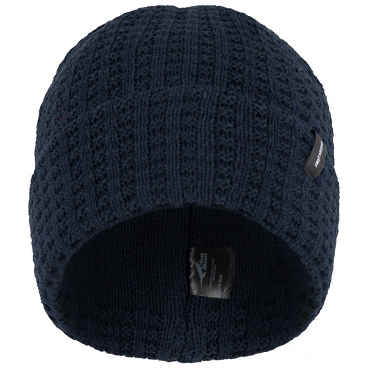 First Ascent Waffle Knit Beanie - Navy Unisex