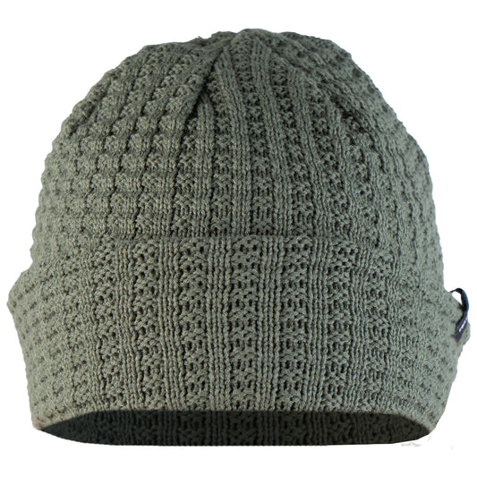 First Ascent Waffle Knit Beanie - Rosemary Leaf Unisex