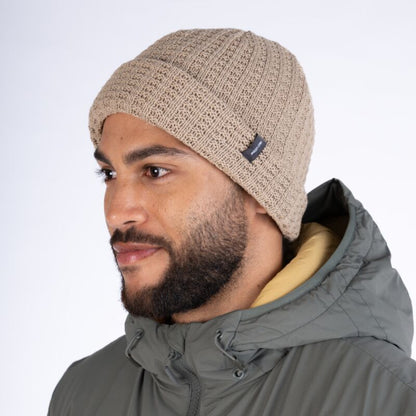 First Ascent Waffle Knit Beanie - Sandstone Unisex