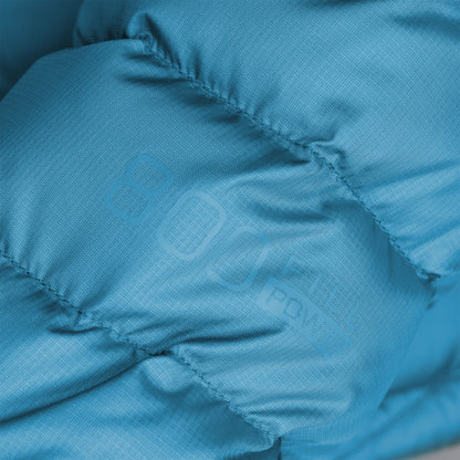 First Ascent Men's Transit Down Hooded Jacket - Blue Berry Crush