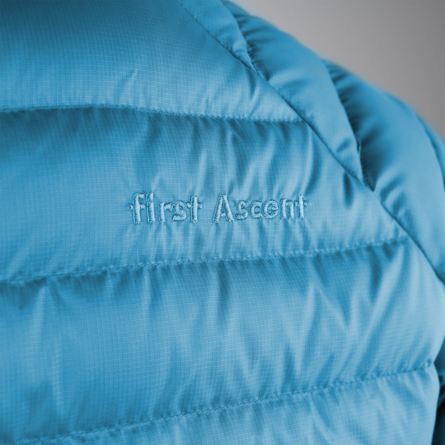 First Ascent Men's Transit Down Hooded Jacket - Blue Berry Crush