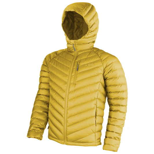 First Ascent Men's Transit Down Hooded Jacket - Butter Yellow