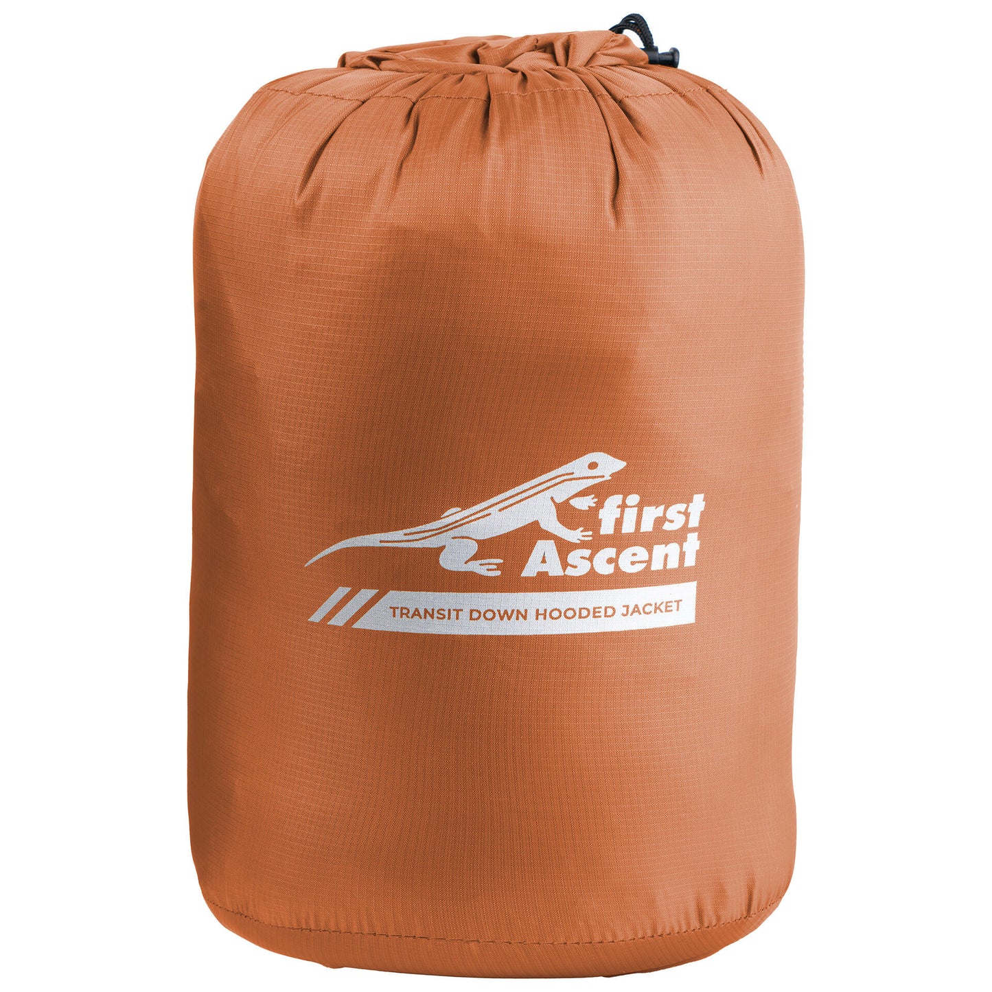 First Ascent Men's Transit Down Hooded Jacket - Dried Orange