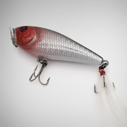 Bass Hunter Splash-Pop 60mm - Red/Silver